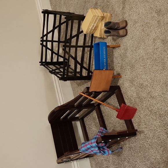 American Girl Other - American Girl paddock and stable set